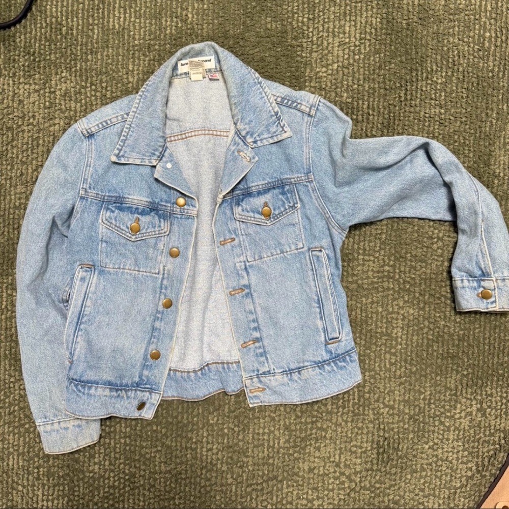 Light Wash Denim Jacket - Classic Button-Up